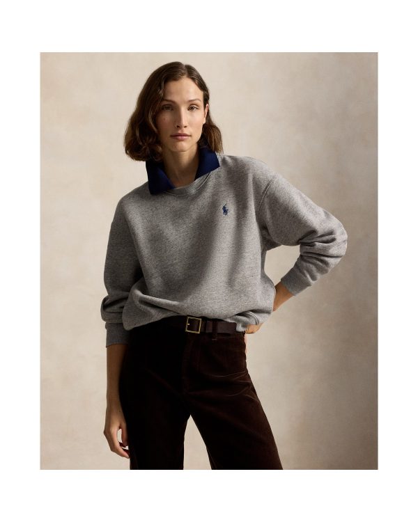 Ralph Lauren Polo Collar Fleece Crewneck