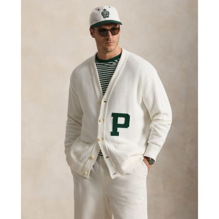 Polo Ralph Lauren Cotton Letter Cardigan