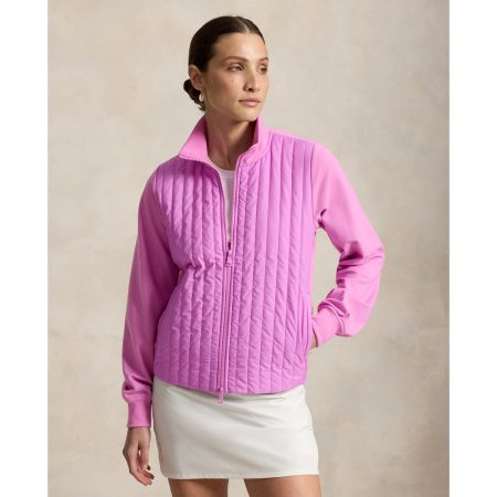 Ralph Lauren Hybrid Cropped Full-Zip Mockneck