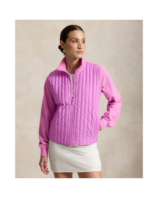 Ralph Lauren Hybrid Cropped Full-Zip Mockneck
