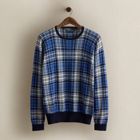 Polo Ralph Lauren 1994 Plaid Cotton Sweater - Size L