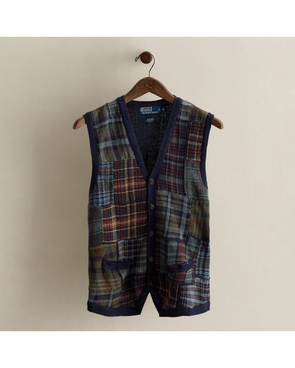 Polo Ralph Lauren 2010 Patchwork Sweater Vest - Size M