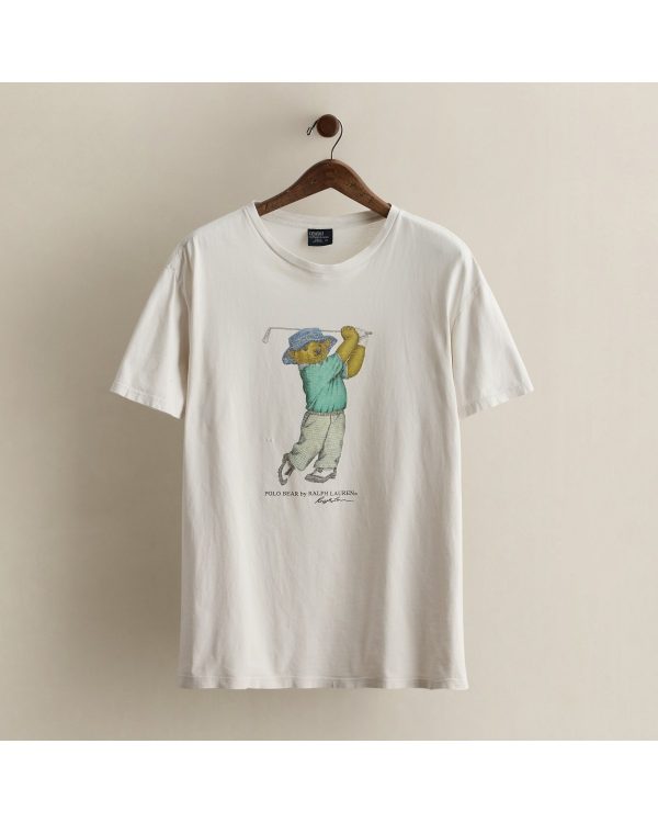 Polo Ralph Lauren Vintage Polo Bear T-Shirt - Size L
