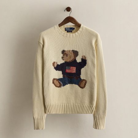 Polo Ralph Lauren 2002 Hand-Knit Bear Sweater - Size L