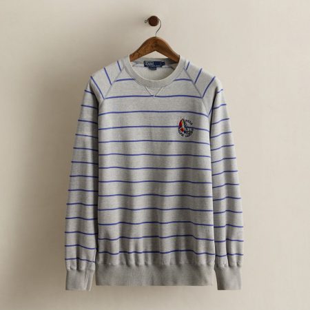 Polo Ralph Lauren 1987 Striped Sweatshirt - Size L