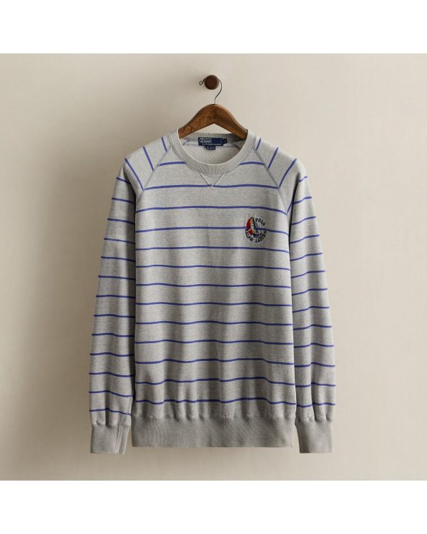 Polo Ralph Lauren 1987 Striped Sweatshirt - Size L
