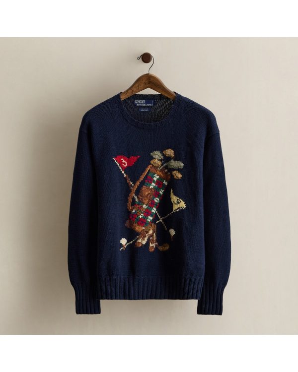 Polo Ralph Lauren 1990 Golf Bag Hand-Knit Sweater - Size M