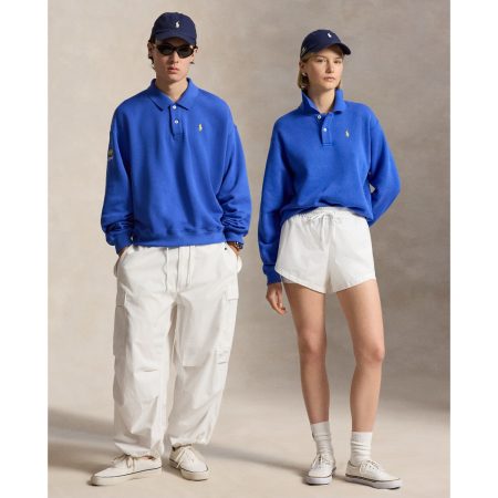 Polo Ralph Lauren US Open Fleece Long Sleeve Polo Shirt
