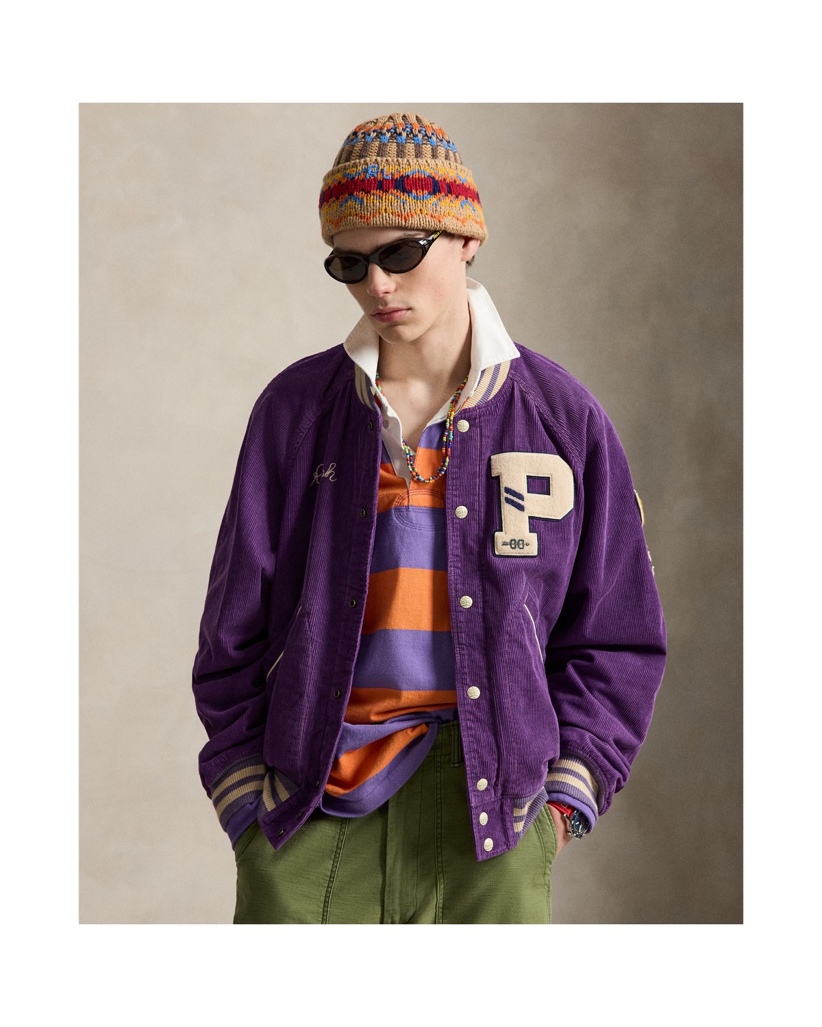Polo Ralph Lauren Corduroy Letter Jacket