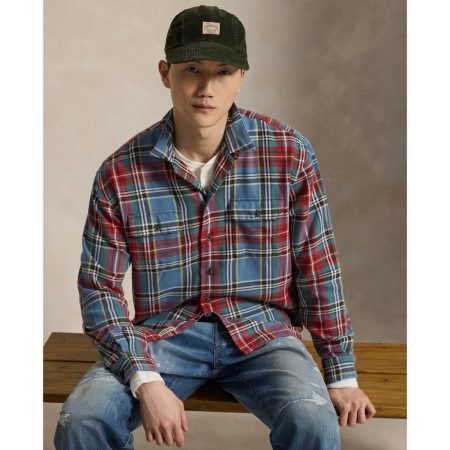 Polo Ralph Lauren Classic Fit Plaid Flannel Camp Shirt