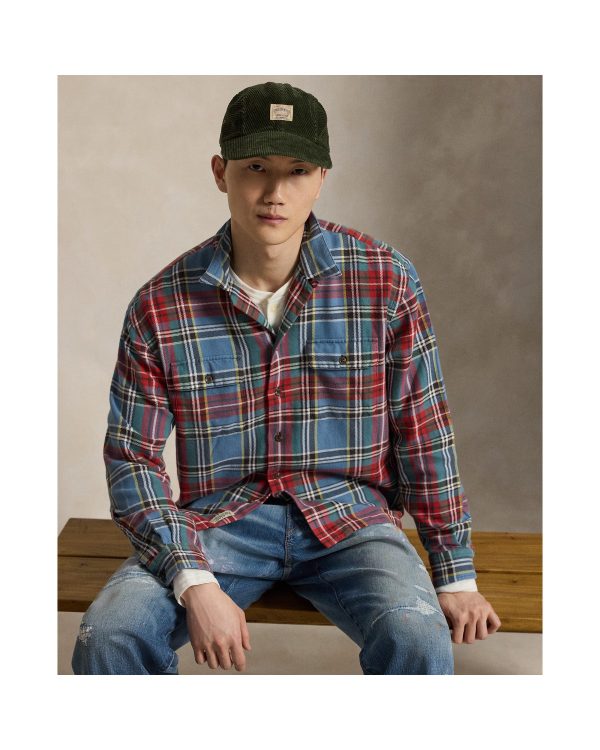 Polo Ralph Lauren Classic Fit Plaid Flannel Camp Shirt