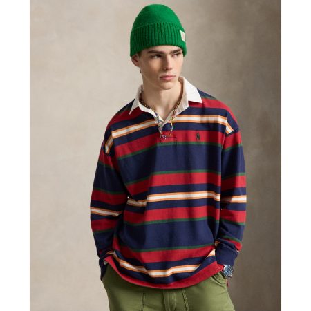 Polo Ralph Lauren Big Fit Striped Jersey Rugby Shirt