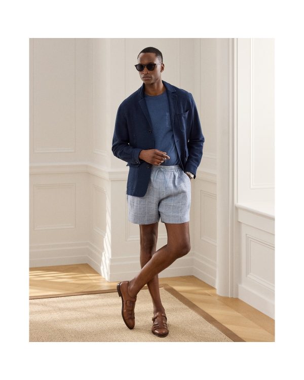 Polo Ralph Lauren Hand-Tailored Windowpane Linen Short