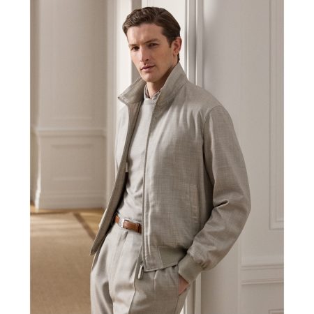 Polo Ralph Lauren Felton Cashmere Silk Flight Jacket