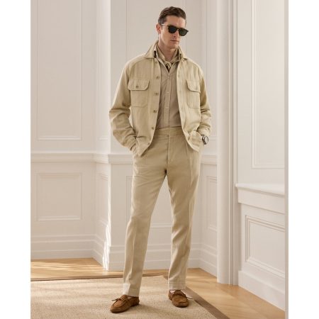 Polo Ralph Lauren Hand-Tailored Cotton-Linen Trouser