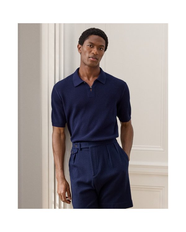 Polo Ralph Lauren Textured Cotton Polo Sweater