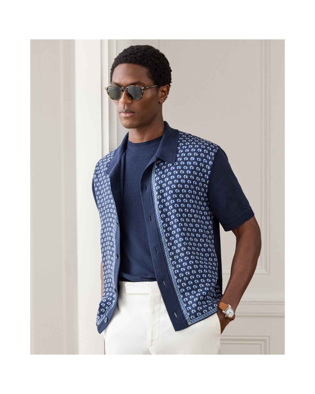 Polo Ralph Lauren Silk Cotton Short Sleeve Cardigan