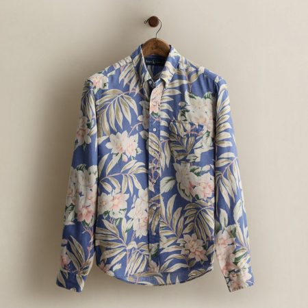 Polo Ralph Lauren 2011 Floral-Print Linen Shirt - Size M