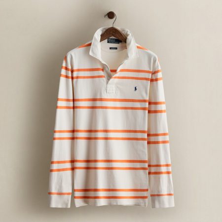 Polo Ralph Lauren Vintage Striped Rugby Shirt - Size XL