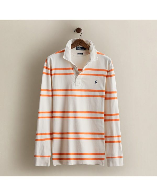 Polo Ralph Lauren Vintage Striped Rugby Shirt - Size XL