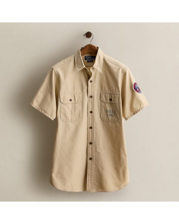 Polo Ralph Lauren 2003 Shark-Print Workshirt - Size M