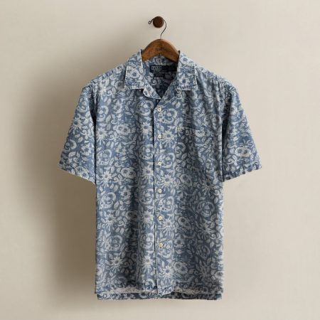 Polo Ralph Lauren 1995 Abstract-Print Camp Shirt - Size L