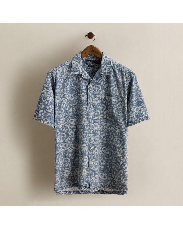 Polo Ralph Lauren 1995 Abstract-Print Camp Shirt - Size L