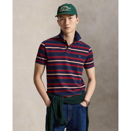 Polo Ralph Lauren Classic Fit Striped Mesh Polo Shirt