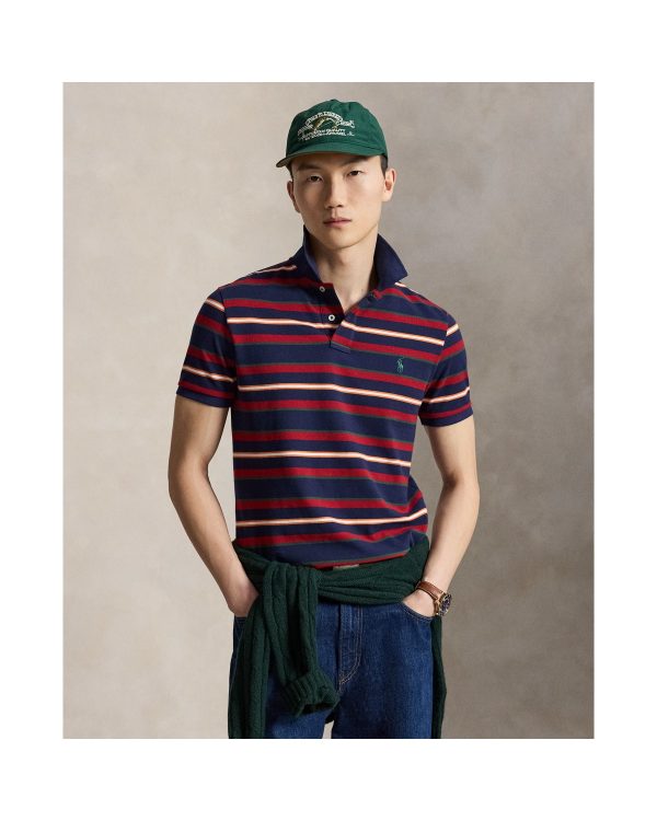 Polo Ralph Lauren Classic Fit Striped Mesh Polo Shirt