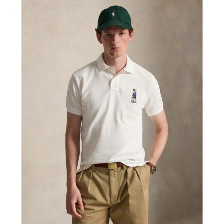 Polo Ralph Lauren Custom Slim Fit Dog Embroidered Polo
