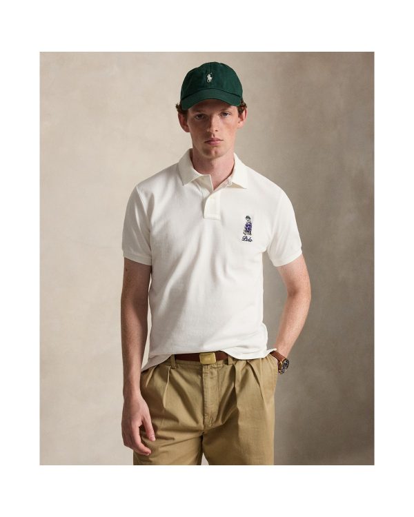 Polo Ralph Lauren Custom Slim Fit Dog Embroidered Polo