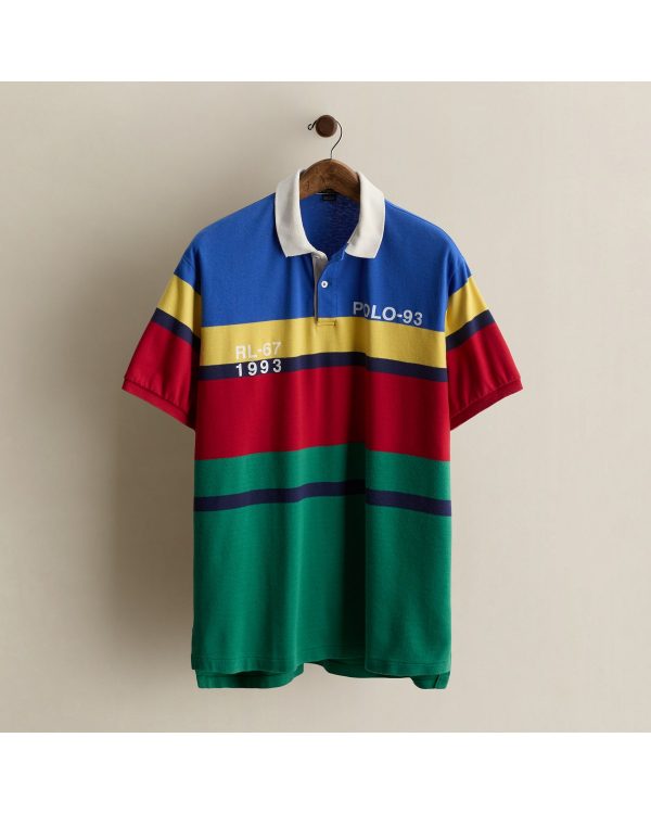 Polo Ralph Lauren 1993 Striped Polo Shirt - Size XL