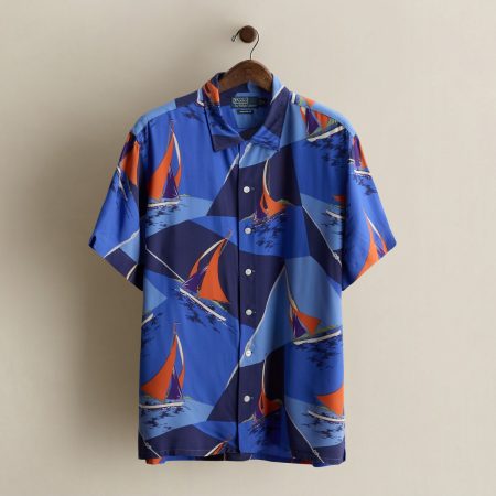 Polo Ralph Lauren 2014 Sailboat-Print Camp Shirt - Size XL