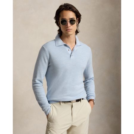 Polo Ralph Lauren Striped Performance Polo Collar Sweater