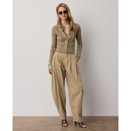 Ralph Lauren Ellen Cotton Denim Chino Pant