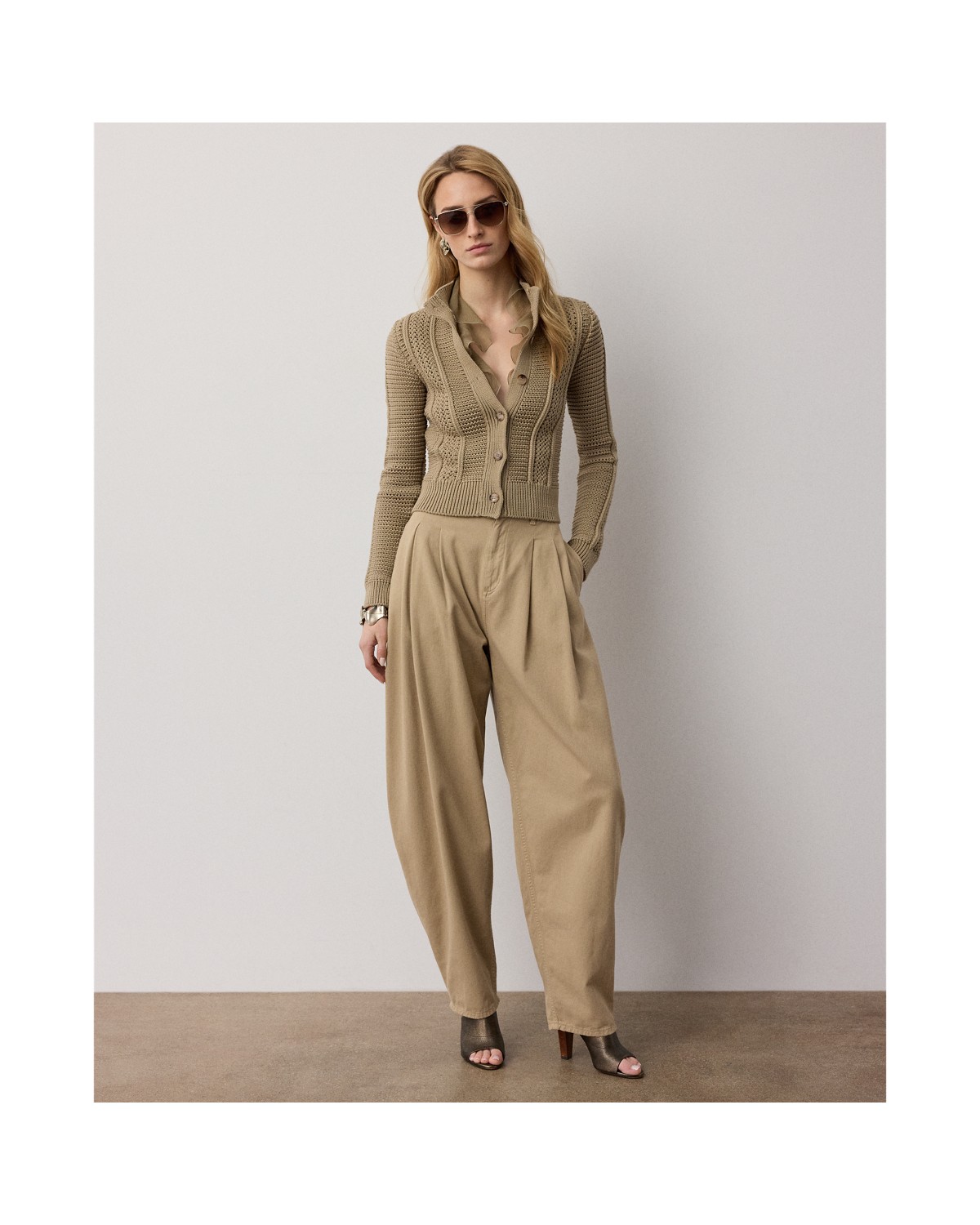 Ralph Lauren Ellen Cotton Denim Chino Pant