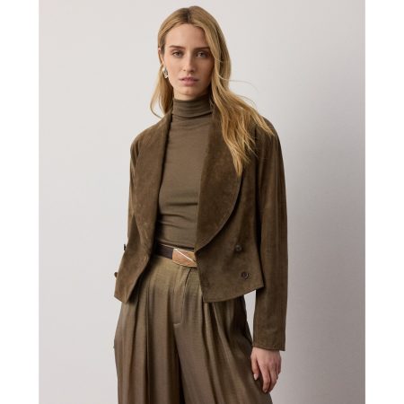 Ralph Lauren Trudie Calf Suede Jacket