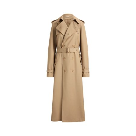 Ralph Lauren Alecia Wool Gabardine Trench Coat