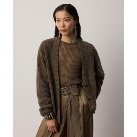 Ralph Lauren Bouclé Cashmere Blend Cardigan