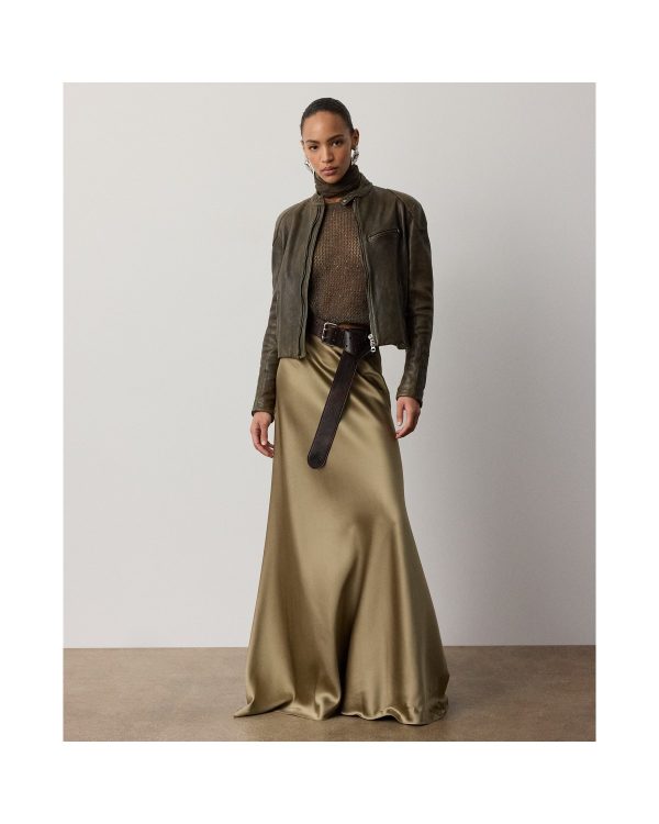 Ralph Lauren Masina Satin Skirt