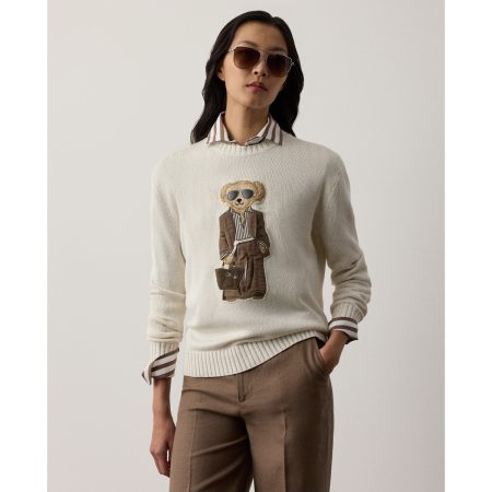 Ralph Lauren Summer Polo Bear Silk Crewneck Sweater