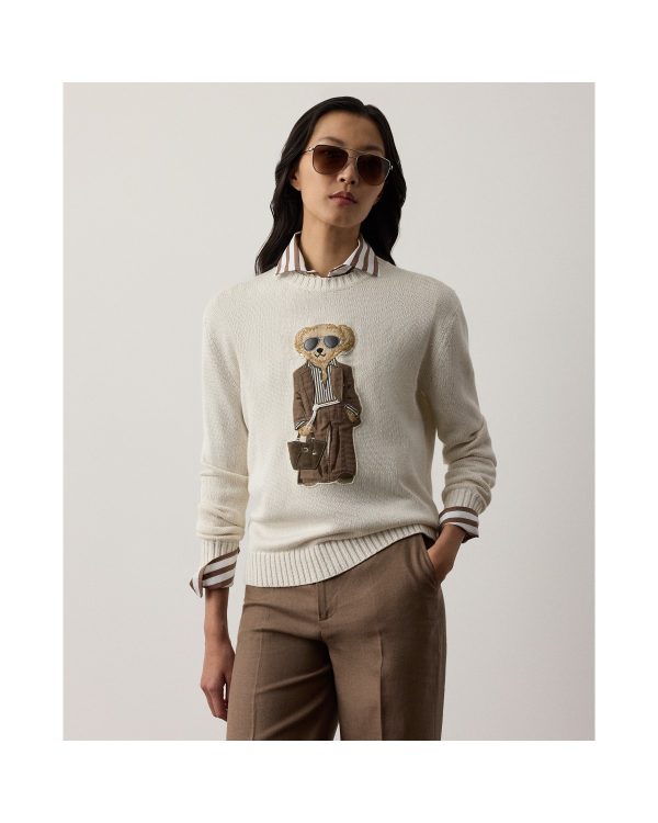 Ralph Lauren Summer Polo Bear Silk Crewneck Sweater