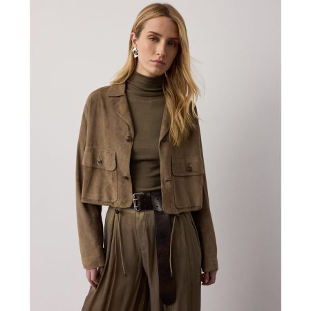 Ralph Lauren Dominik Lamb Suede Jacket