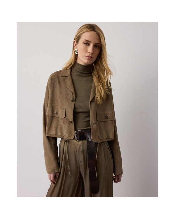 Ralph Lauren Dominik Lamb Suede Jacket