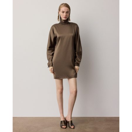 Ralph Lauren Candi Satin Cocktail Dress