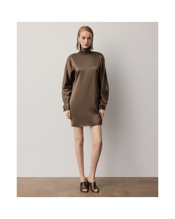 Ralph Lauren Candi Satin Cocktail Dress