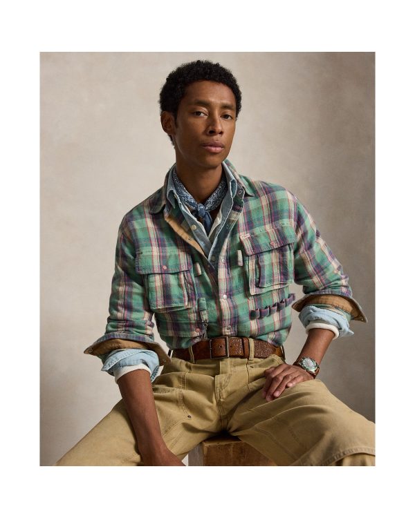 Polo Ralph Lauren Classic Fit Plaid Brushed Flannel Shirt