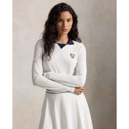 Ralph Lauren US Open Slim Fit Long Sleeve Polo Shirt