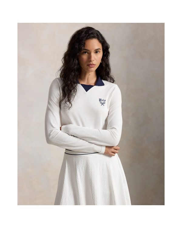 Ralph Lauren US Open Slim Fit Long Sleeve Polo Shirt