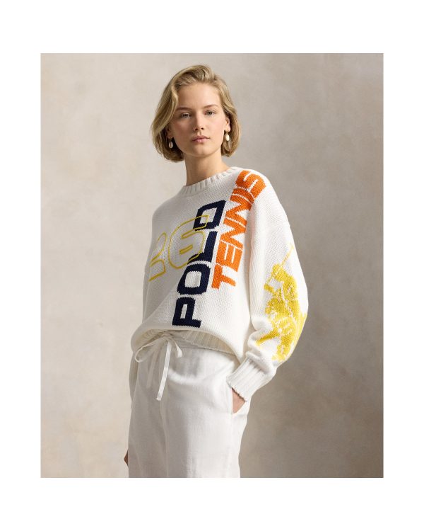 Ralph Lauren US Open Graphic Logo Cotton Sweater